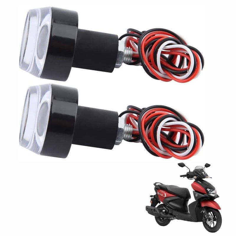 Asryd Turn Signal Light “7/8” 22mm handle Grip Bar running LED Light Handle Bar (Blue + White) Dual Light Blinking Waterproof For Yamaha Ray ZR 125 (Pack of 2) - Image 5