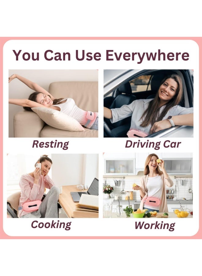 جهاز تدليك حراري لتخفيف آلام الدورة – محمول ولاسلكي – للبطن والظهر مع أوضاع حرارة وتدليك متعددة - Image 3