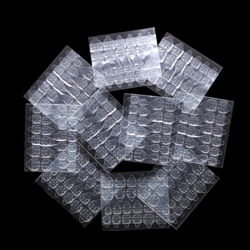 Beromt Double-Side Nail Glue Sticker, False Jelly Gel Tape Adhesive Tabs, Transparent Flexible Adhesive for Fake Nails Tips - Manicure 01pc