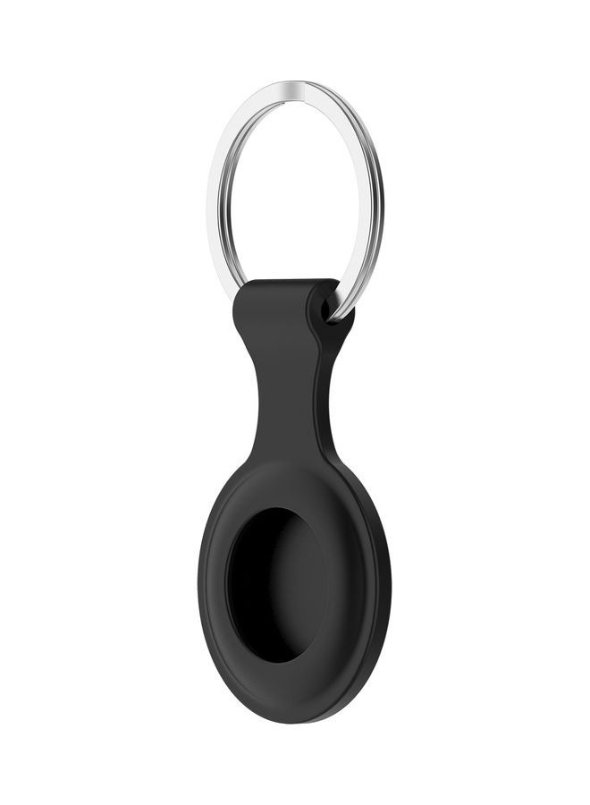 NIBEMINENT Silicone Protective Sleeve Replacement for Apple Airtags Tracker Black - Image 1