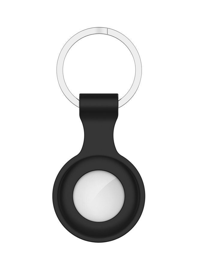 NIBEMINENT Silicone Protective Sleeve Replacement for Apple Airtags Tracker Black - Image 4