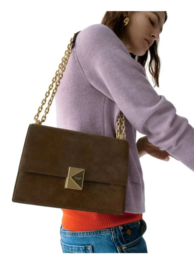 Kate Spade Deco Suede Chain Shoulder Bag