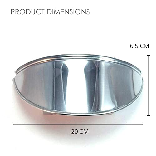Casago CAHS01 Metal Headlamp Cap Waterproof & Chrome Finished Headlight Shade Compatible With Bikes (Silver, 1pc) - Image 2
