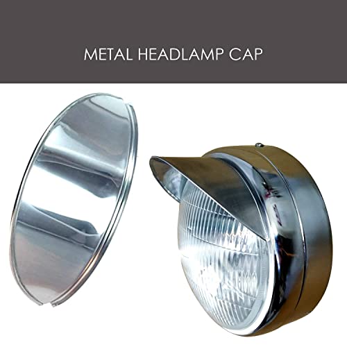 Casago CAHS01 Metal Headlamp Cap Waterproof & Chrome Finished Headlight Shade Compatible With Bikes (Silver, 1pc) - Image 3
