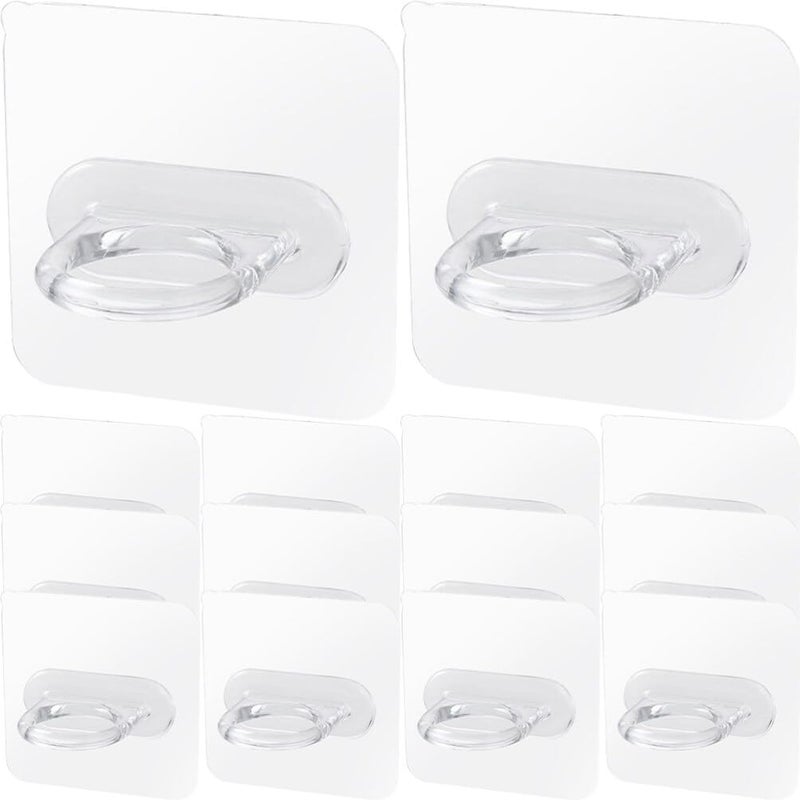 Transparent Adhesive Wall Hooks 30pcs No Drill Installation For Bathroom Kitchen Organization - Image 2