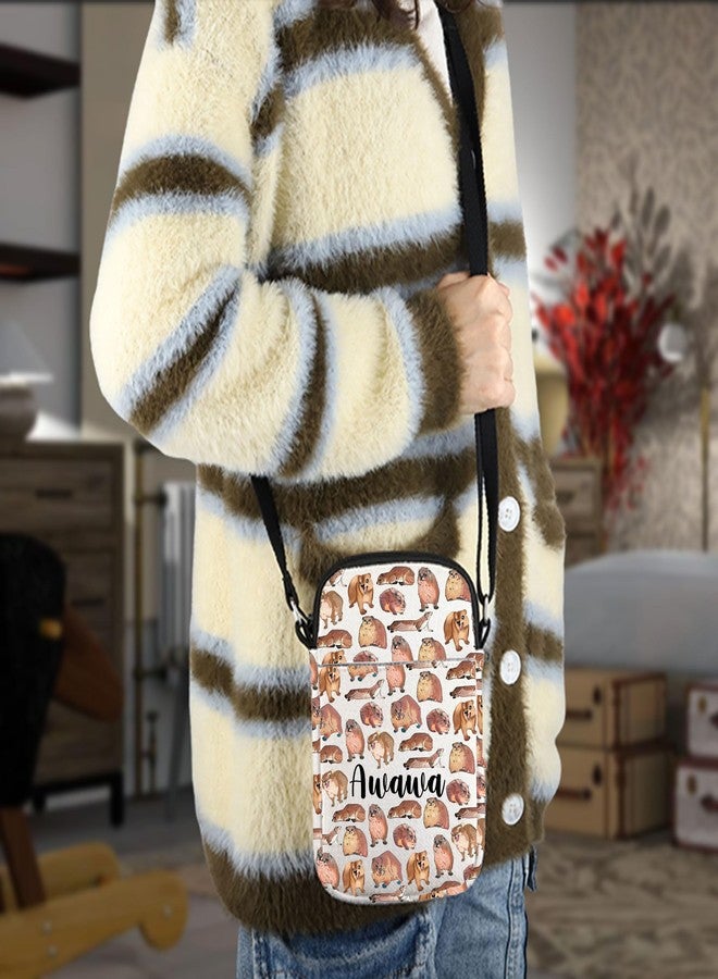 MNIGIU Funny Animal Shoulder Bag Cartoon Hyraxes Meme Merch Hyraxes AWAWA Crossbody Bag Hyraxes Lover Gift Hyraxes Mom Gift - Image 3