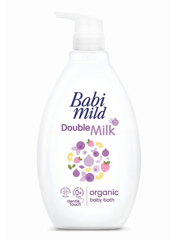 BABIMILD Babi Mild - Double Milk Organic Head & Body Baby Bath - 800ml - Image 1