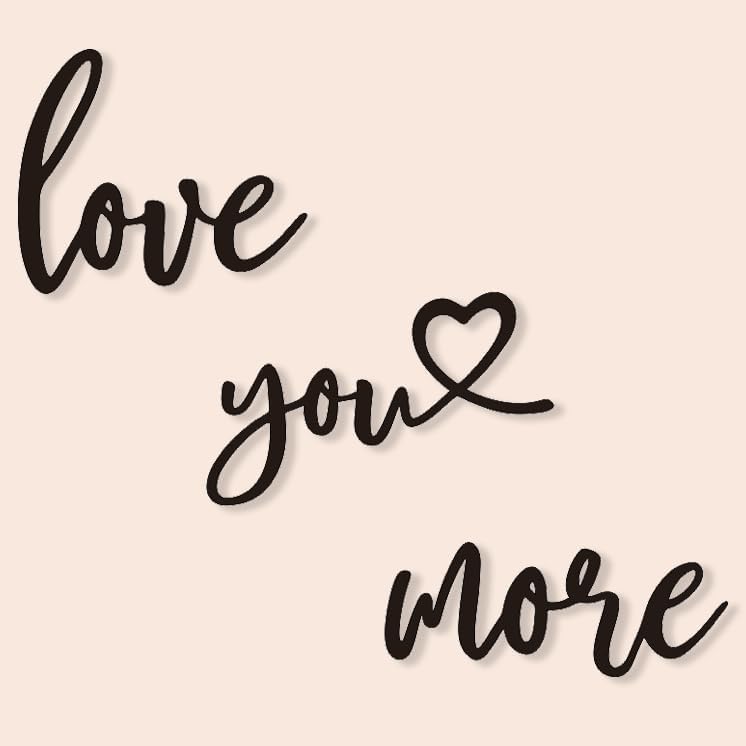Xedatric I Love You More Wall Decor - Heart Wall Decor, I Love You More Sign, Couples Wall Decor for Bedroom Home Decor Romantic wall art for Valentine's Day - Image 3