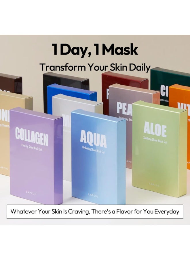LAPCOS Vita C Sheet Mask, Daily Face Mask with Vitamin C to Brighten and Renew Skin, Korean Beauty Favorite, 5-Pack - Image 5