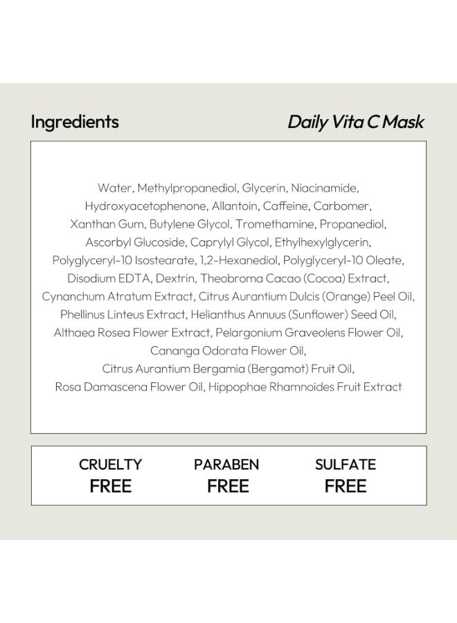 LAPCOS Vita C Sheet Mask, Daily Face Mask with Vitamin C to Brighten and Renew Skin, Korean Beauty Favorite, 5-Pack - Image 3