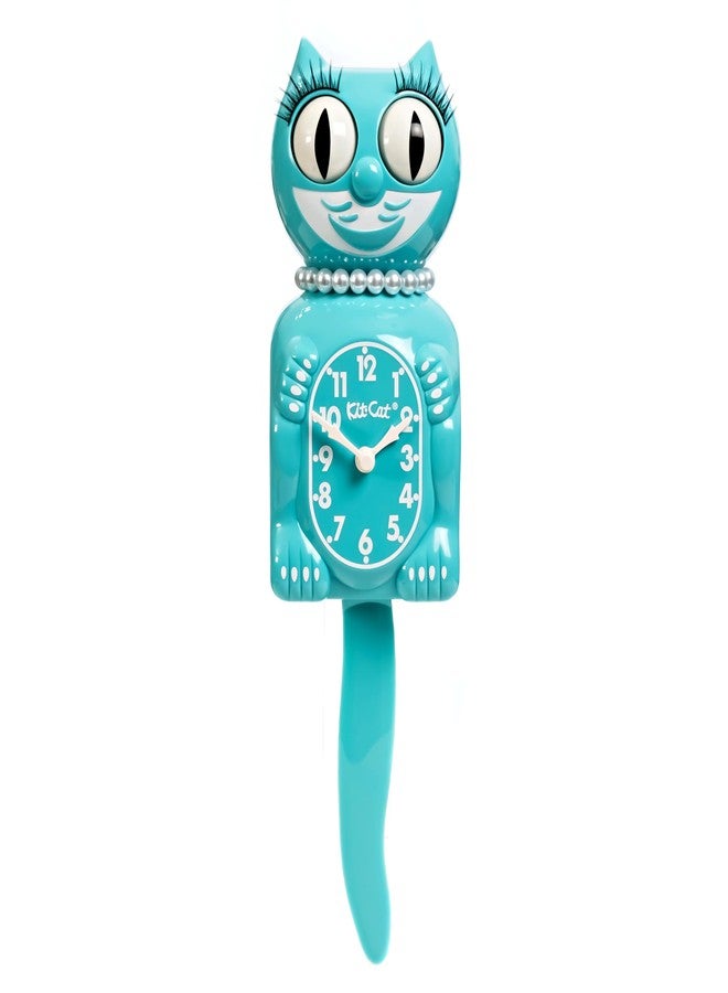 Kit Cat Klock Vibrant Blue Turquoise Lady Kit-Cat - Image 1