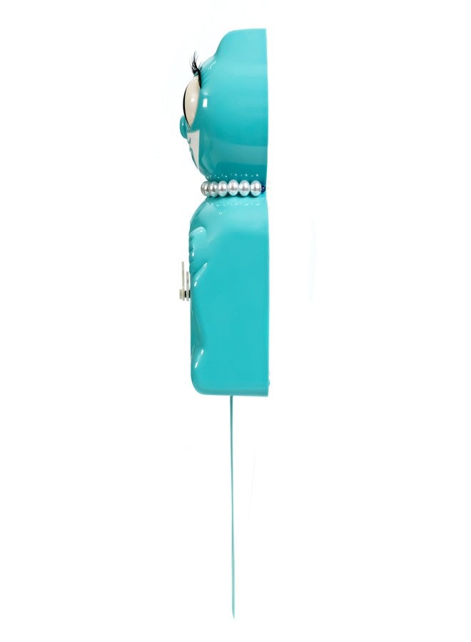 Kit Cat Klock Vibrant Blue Turquoise Lady Kit-Cat - Image 4
