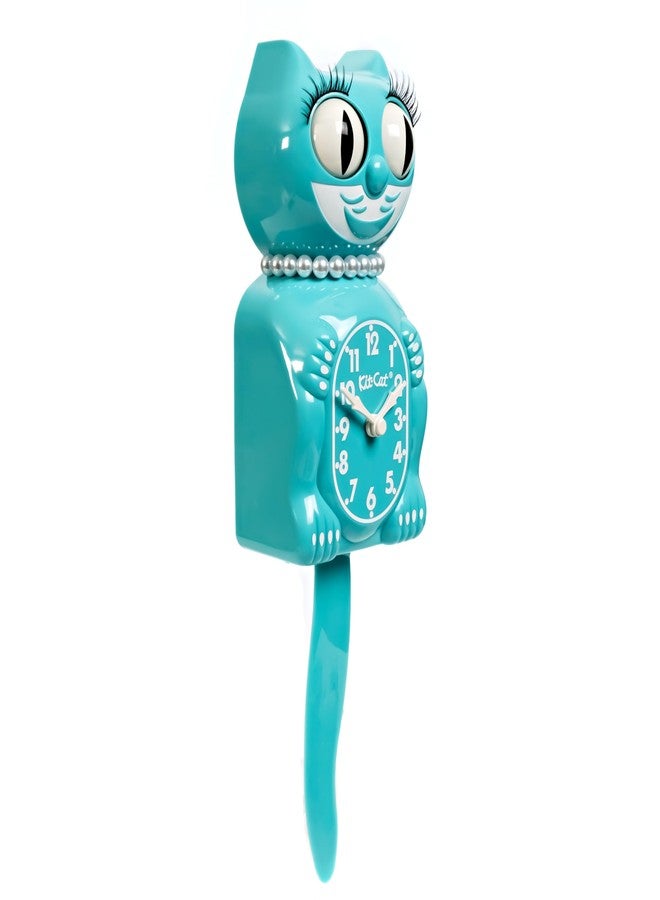 Kit Cat Klock Vibrant Blue Turquoise Lady Kit-Cat - Image 3