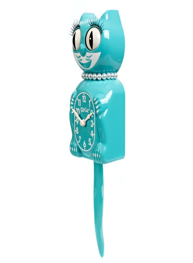 Kit Cat Klock Vibrant Blue Turquoise Lady Kit-Cat - Image 2