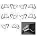 YTFRL 10 PCS Car Seat Cover Hooks Metal Seat Cushion Locking Clip Headrest Cover Fixing Hanger Fastener Vehicle Seats Mat Pad Hanger Hook Installation Replacement for Most Cars SUVs - Image 2