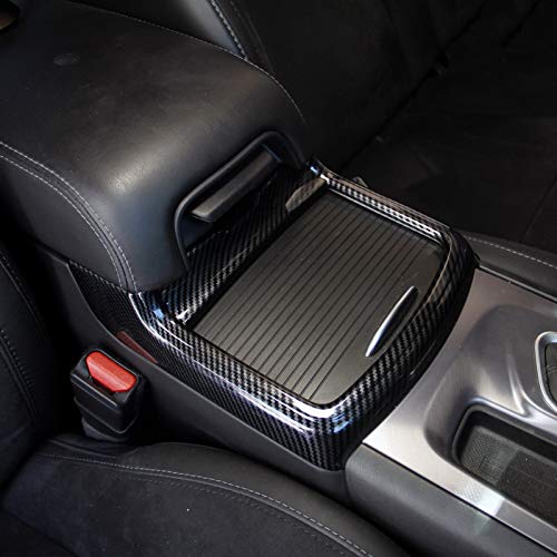 Red Carbon Fiber Cup Holder Cover Trim Decor Sticker for Dodge Charger 20152021 Chrysler 300 20152021