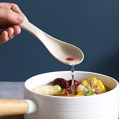 WUWEOT 24 Pack Wheat Straw Soup Spoons, 6 Inches Colourful Unbreakable Meal Spoon, Cereal Dinner Spoon, Microwave Dishwasher Safe - Image 5