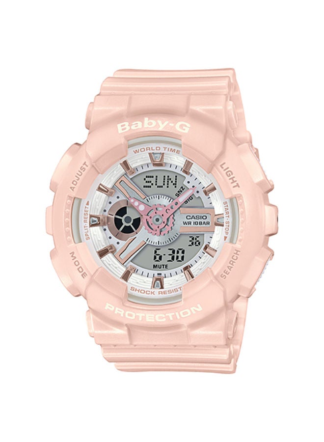 كاسيو ساعة يد تناظرية ورقمية مصنوعة من الراتنج BA-110RG-4ADR - Image 1