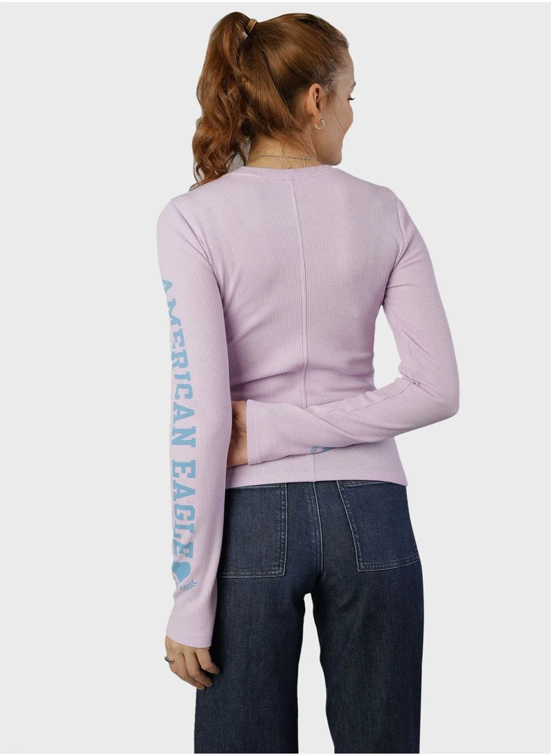 امريكان ايجل Crew Neck Thermal T-Shirt