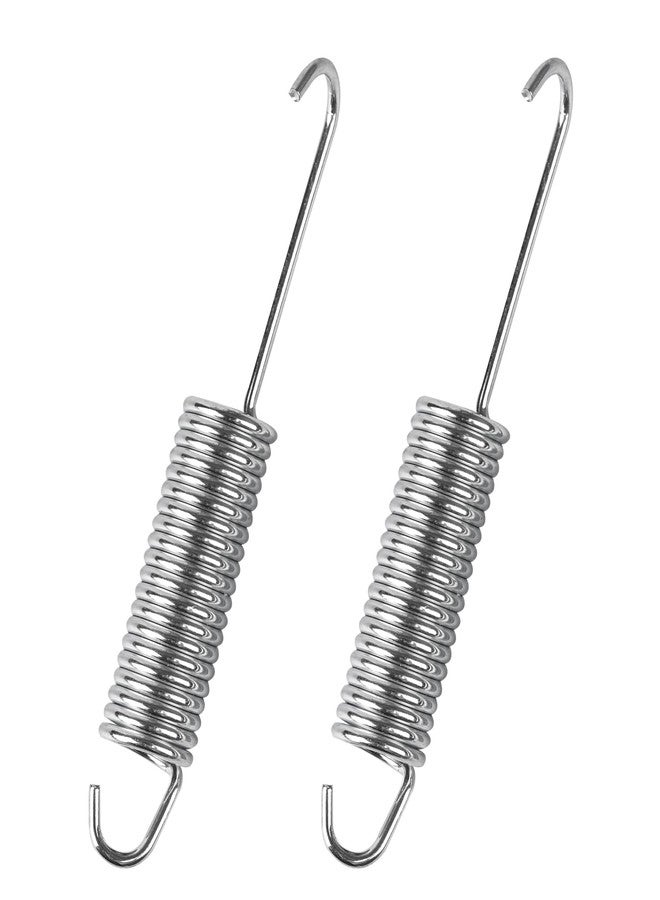 Ulreon 2 Pack 4-1/2 Inch Recliner Spring Stainless Steel Tension Spring Heavy Duty Rust-Resistant Spring Replacement for Recliner Mechanism Sofa Bed Folding Beds Trampolines RV Furniture Long Neck Hook - Image 1