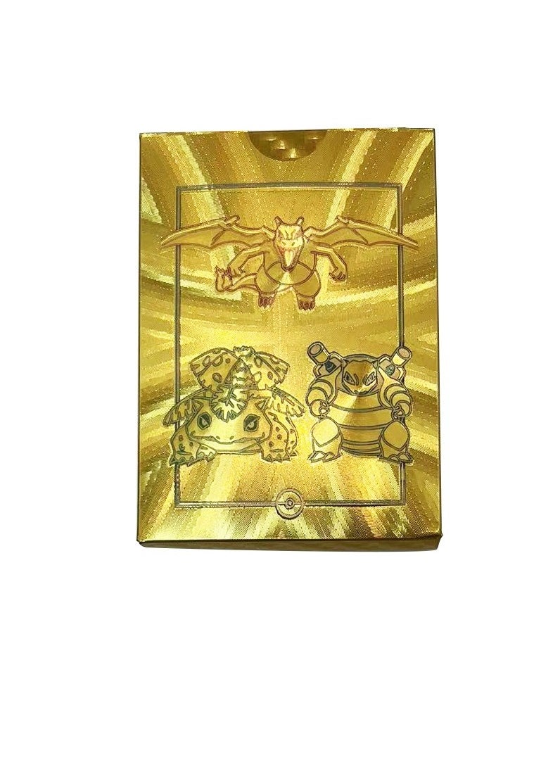 55 Sheets Golden Pokemon Card Game  - Image 1