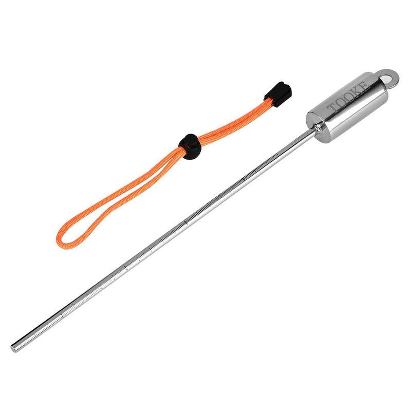 VGEBY Diving Pointer, Stainless Steel Lobster Tickle Pointer Underwater Shaker Noise Maker Diving Diving Stick Rod with Lanyard (Orange) - Image 1