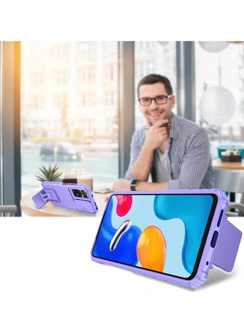 Case for  Xiaomi Redmi NOTE11/11S Case with Slide Camera Lens Kickstand High-Grade Bumpers Armor Shockproof Protective Cover for Xiaomi Redmi NOTE11/11S - Image 5
