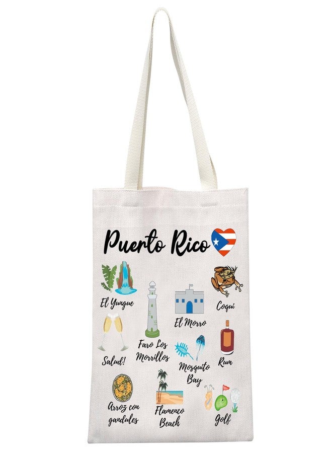 MEIKIUP Puerto Rico Caribbean Tote Bag - Vacation Gift & Tourist Shoulder Bag - Image 1
