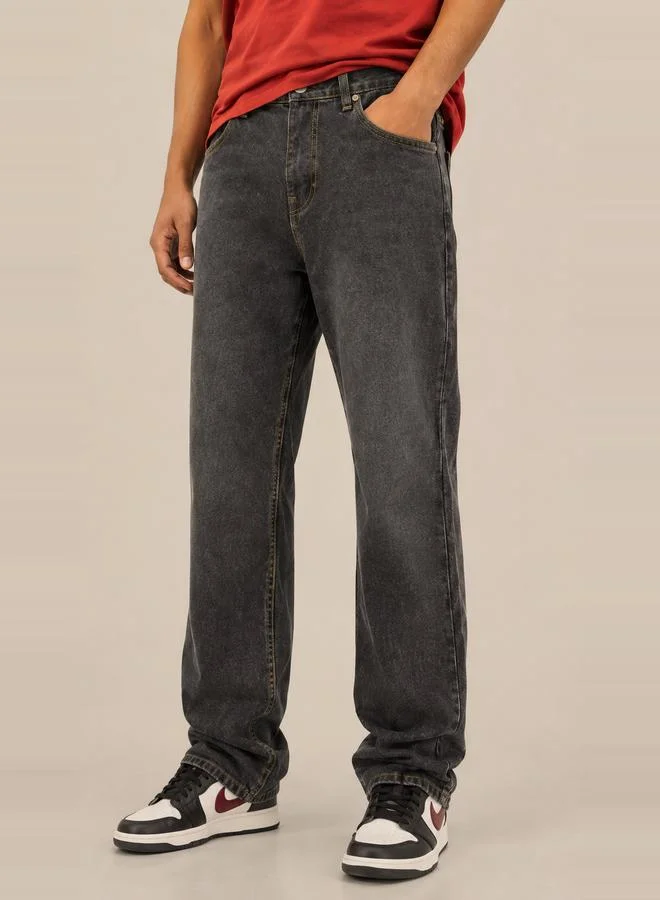 Take Two Men Relaxed Fit Mid Rise Jeans By Falcon
