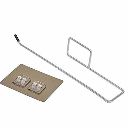 SOCATHEY SOCATHEY Self Adhesive Stainless Steel Wall Mount Sticker Towel Holder Kitchen Napkin Ring Toilet Paper Roll Holder Tissue Paper Holder Towel Bar Rod Hanging Towel Rack for Kitchen Bathroom  - Image 1