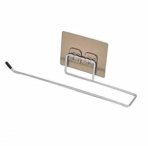 SOCATHEY SOCATHEY Self Adhesive Stainless Steel Wall Mount Sticker Towel Holder Kitchen Napkin Ring Toilet Paper Roll Holder Tissue Paper Holder Towel Bar Rod Hanging Towel Rack for Kitchen Bathroom  - Image 2