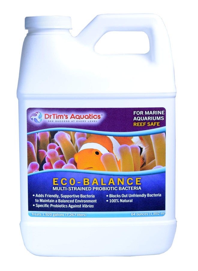 DrTim's Aquatics DrTim’s Aquatics Eco-Balance Reef - 64 oz - Probiotic System Support - Weekly Maintenance Formula for Balanced Aquariums - Helps Maintain Clarity, Consistent Parameters & Filter Performance - Image 1