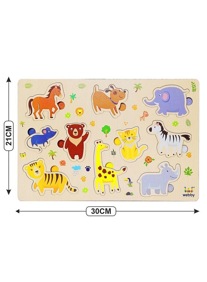Webby Animal Educational Wooden Puzzle for Kids - Image 4