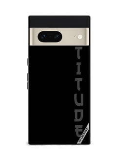Protective Case Cover For Google Pixel 7 Black With Text Design Multicolour