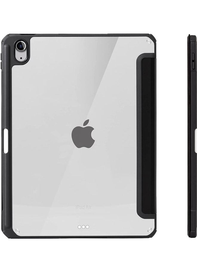 Rock Pow - Case for iPad (A16) 11th 11 inch 2025/iPad 10th 10.9 inch 2022 Clear Transparent Back Shell with Pencil Holder, Auto Sleep/Wake Case Cover for iPad 10th 10.9inch 2022/iPad 11th 11inch 2025 - Image 1
