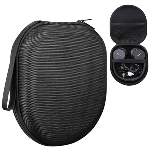 VERTUS® Headphone Protective Storage Case Cover for Sony WH-CH720N, WH-CH710N, WH-XB900N, WH-XB910N Headphones Storage Bag with Soft Lining & Accessory Pocket (Hard Shell|EVA|Black) - Image 1