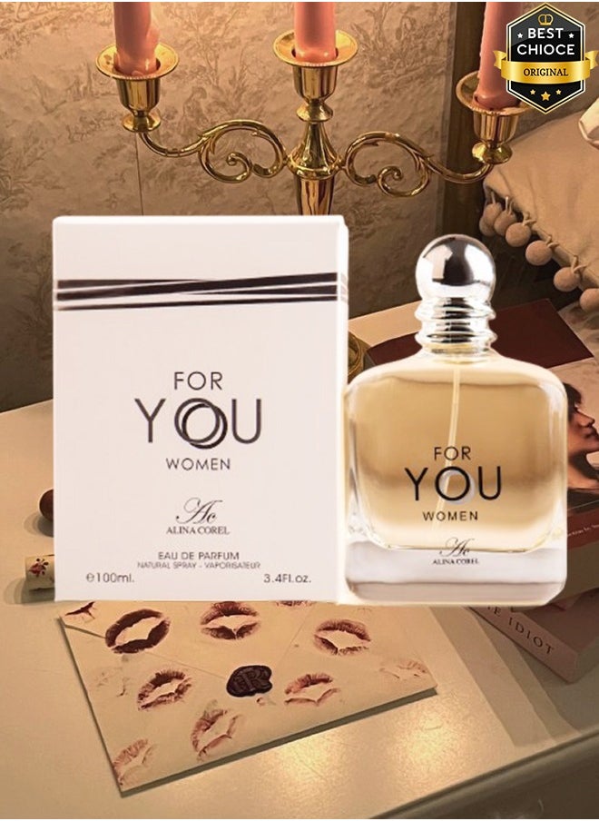 ألينا كوريل 2 قطع عطر فور يو للنساء 100 مل  - Image 2