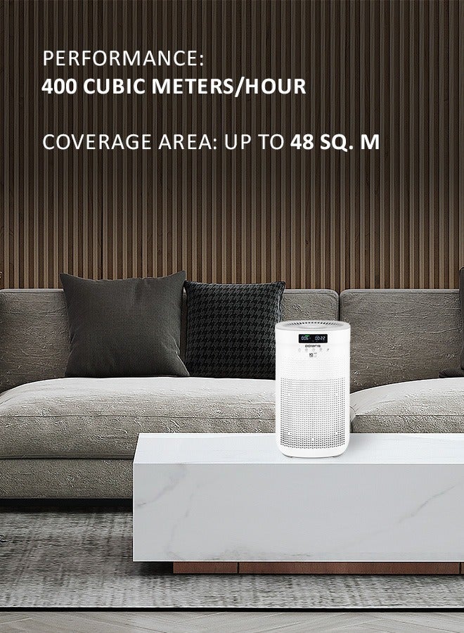 Polaris PPA 4050 Smart Air Purifier, H13 HEPA + Carbon + UV Ionizer, 400 CADR, Up to 48m², Wi-Fi App Control, Air Quality Sensor, 3 Speeds, Night Mode, Timer - Image 5