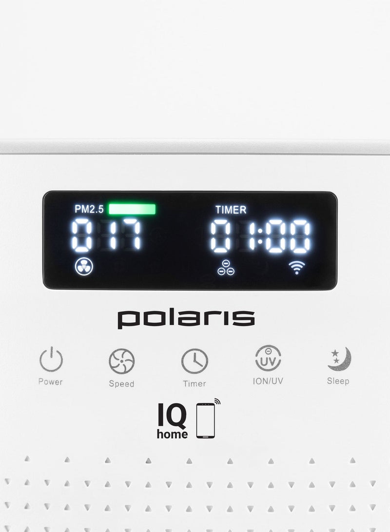 Polaris PPA 4050 Smart Air Purifier, H13 HEPA + Carbon + UV Ionizer, 400 CADR, Up to 48m², Wi-Fi App Control, Air Quality Sensor, 3 Speeds, Night Mode, Timer - Image 2