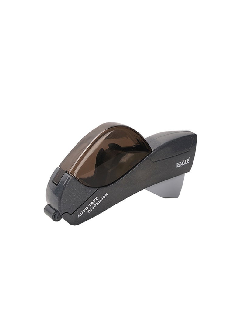 SYOSI - Automatic Tape Dispenser, Handheld Tape Dispenser with Auto Cutter, Compatible with 12 mm and 19 mm Tape, 2 PCS, Gray and Purple, Includes 2 Tape Rolls - Image 1