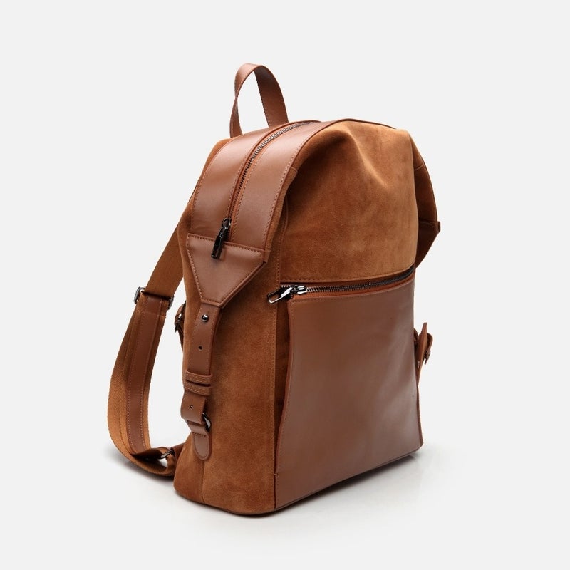 Danilo 04CAH290790A370 GENUINE Leather Tan Men's Bag x Zanna  - Image 2