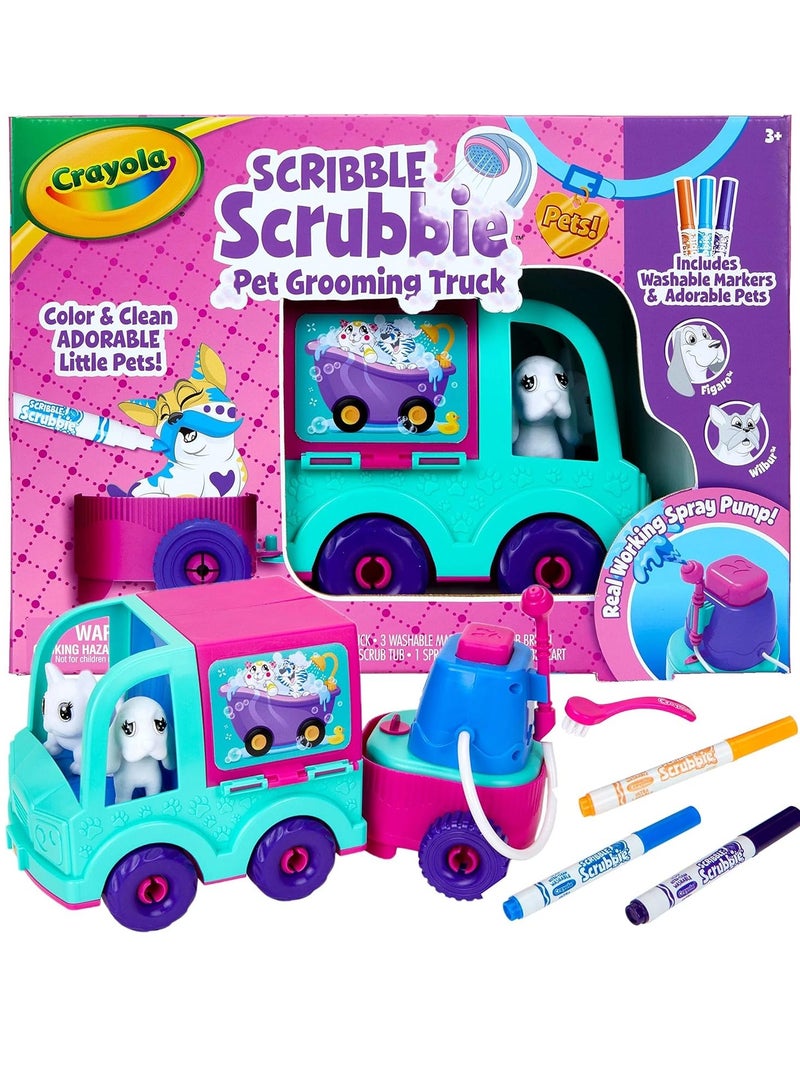 Crayola Scribble Scrubbie Pet Grooming Truck - Image 1
