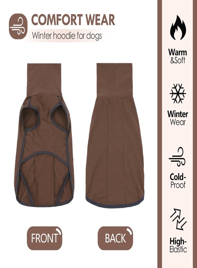 JOHNBOLIN Dog Winter Sweater Vest - Windproof Warm Pullover with High Collar & Leash Hole, Soft Onesie Pajamas for Cold Weather - Pet Apparel for Small/Medium/Large Dogs Indoor/Outdoor Hiking Sleep - Image 3