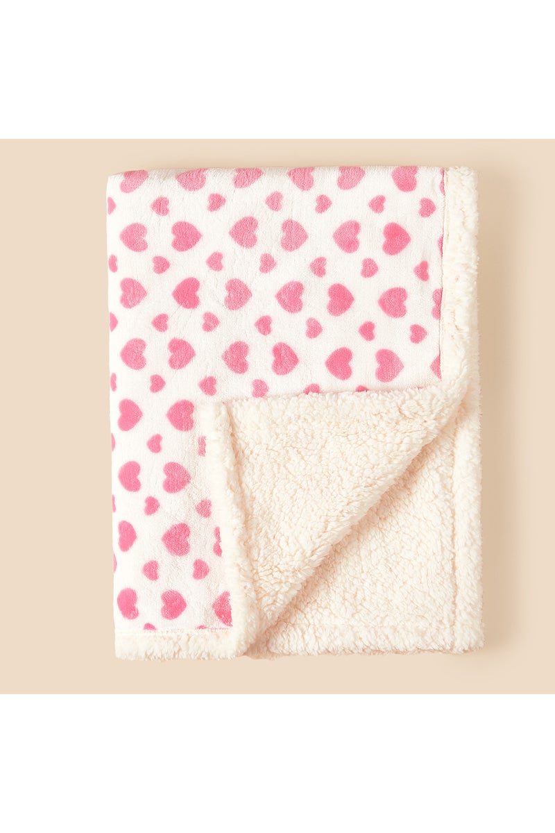 بطانية شتوية دافئة للأطفال حديثي الولادة، مقاس 75×100 سم، مصنوعة من الصوف الناعم، مثالية للفراش أو لفّ الأطفال.