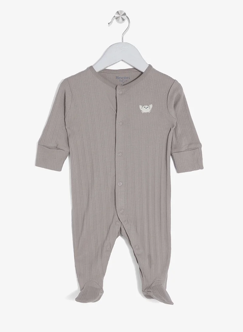 ريبلز مع نمشي رومبر أطفال بأكمام طويلة وأقدام مغلقة