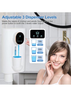 Automatic Mouthwash Dispenser, 540ml (19Oz) Wall Mounted Mouthwash Dispenser, Touchless Mouthwash Dispenser for Bathroom with 2 Magnetic Cups Perfect for Kids and Adults (White) - pzsku/Z64758DD70846D8D36AF6Z/45/_/1725939550/eaf1e53d-07d0-4de0-ac39-7f9be34ed432