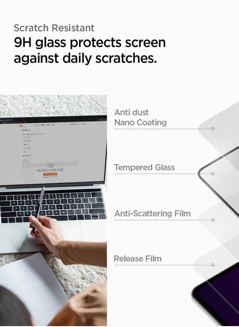 Spigen MacBook Pro 14 inch Screen Protector GLAStR Slim [Premium Tempered Glass] M4 / M4 Pro / M4 Max (2024) M3/M2/M1 Pro/Max (2023-2021)  - Image 4