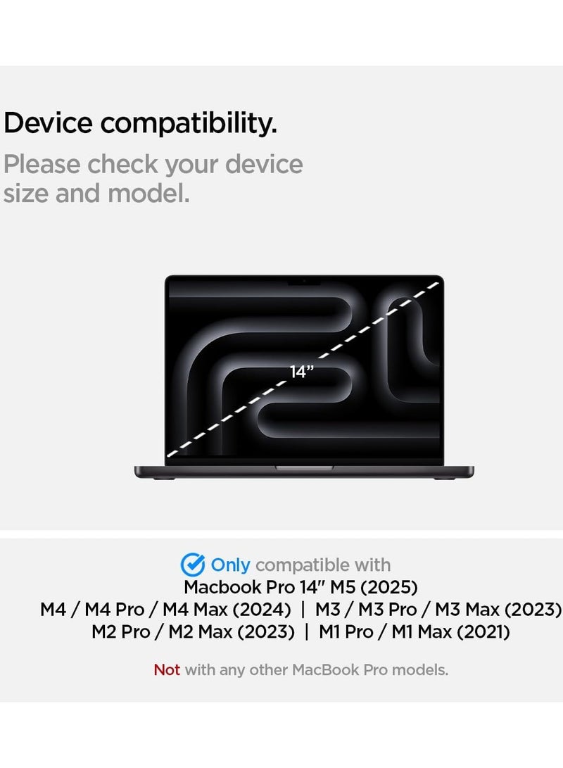 Spigen MacBook Pro 14 inch Screen Protector GLAStR Slim [Premium Tempered Glass] M5 (2025) / M4 / M4 Pro / M4 Max (2024) M3/M2/M1 Pro/Max (2023-2021) - Image 2