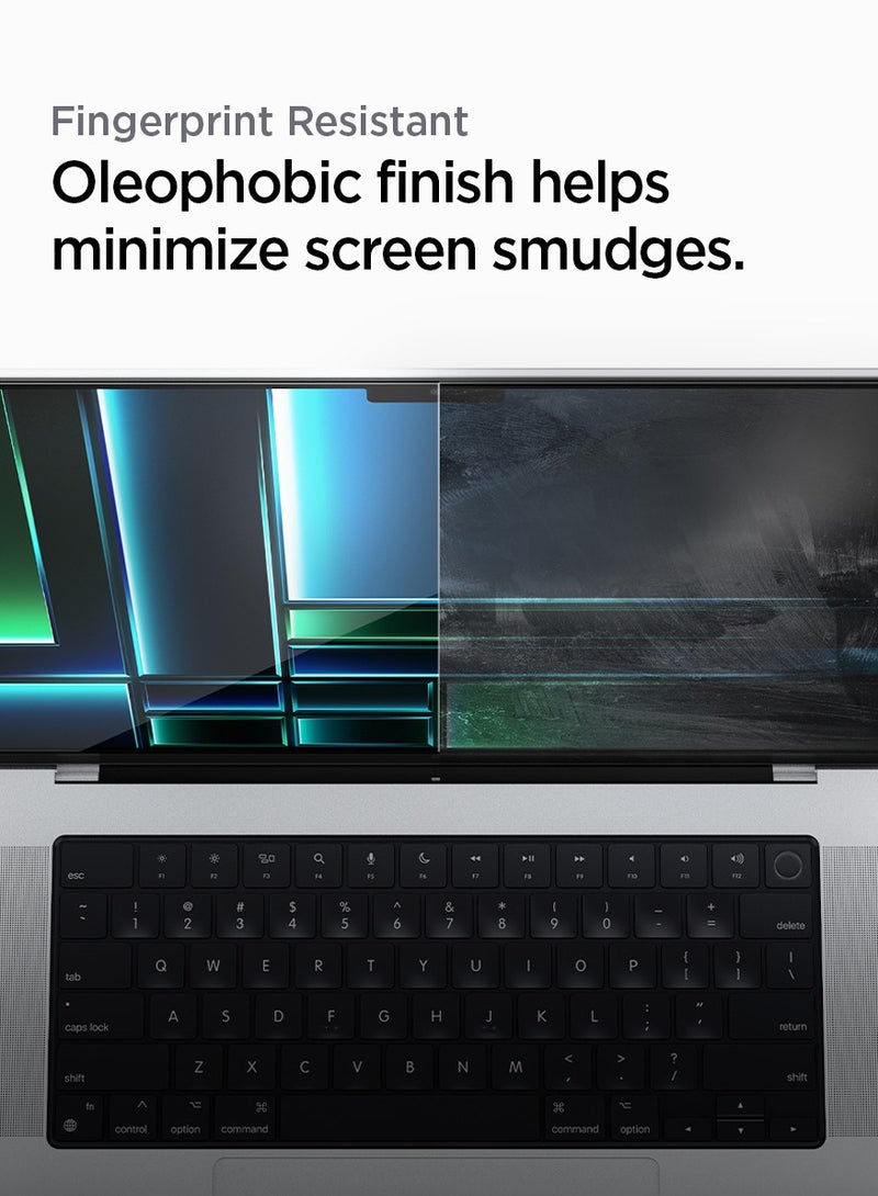 Spigen MacBook Pro 14 inch Screen Protector GLAStR Slim [Premium Tempered Glass] M5 (2025) / M4 / M4 Pro / M4 Max (2024) M3/M2/M1 Pro/Max (2023-2021) - Image 5