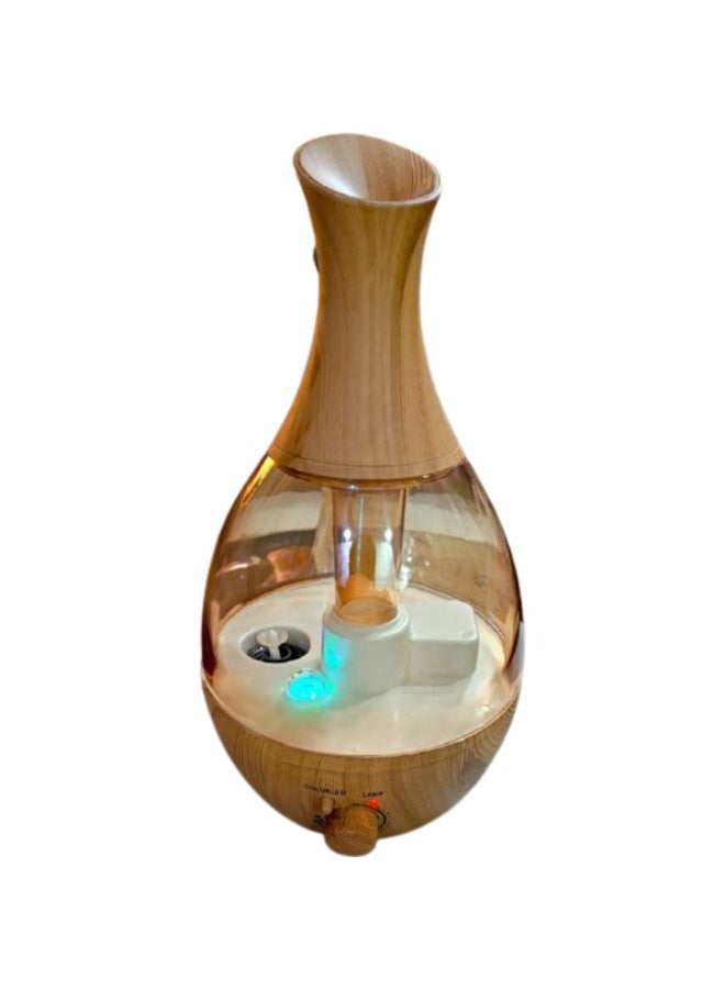 فواحة كهربائية فازة 2.6 لتر – تصميم خشابي أنيق برذاذ عطري منعش